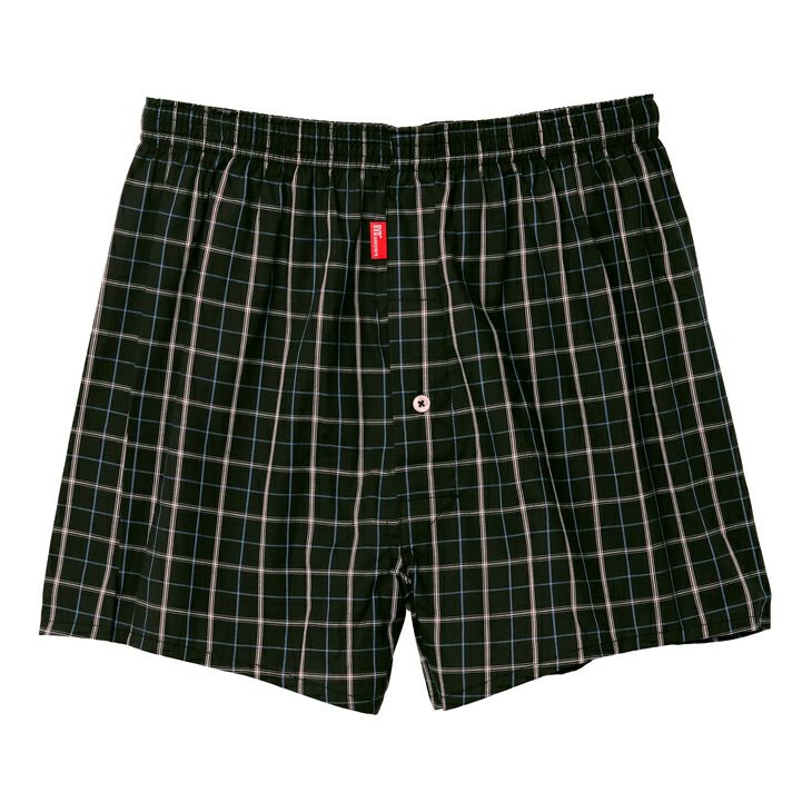 BVD 先染 トランクス チェック ストライプ 前開き 綿100％ M/L/LL