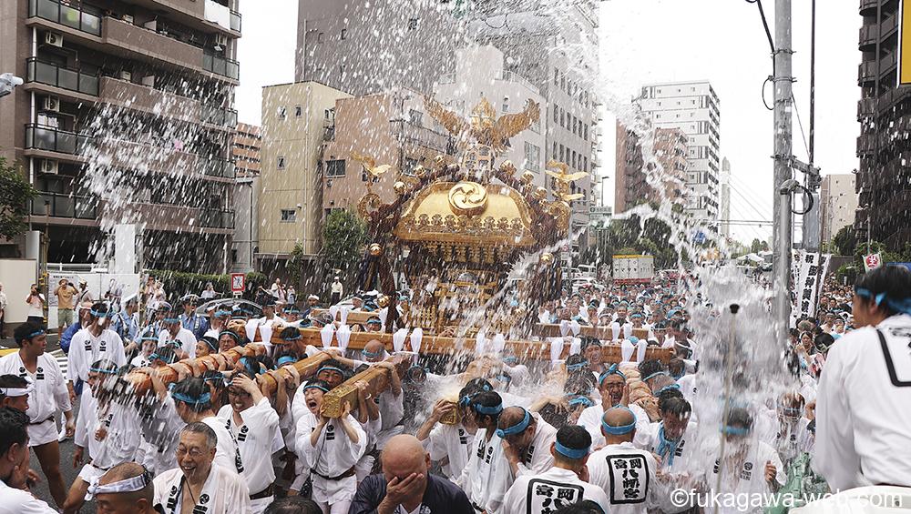 令和七年(2025)「富岡八幡宮 御本社 二の宮神輿 渡御」情報！渡御