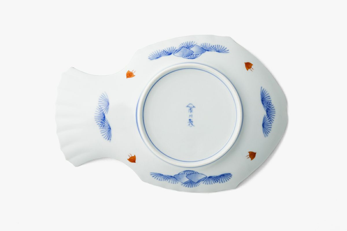 古伊万里鳳凰割地紋 魚型皿 | 有田焼 深川製磁｜公式オンラインストア