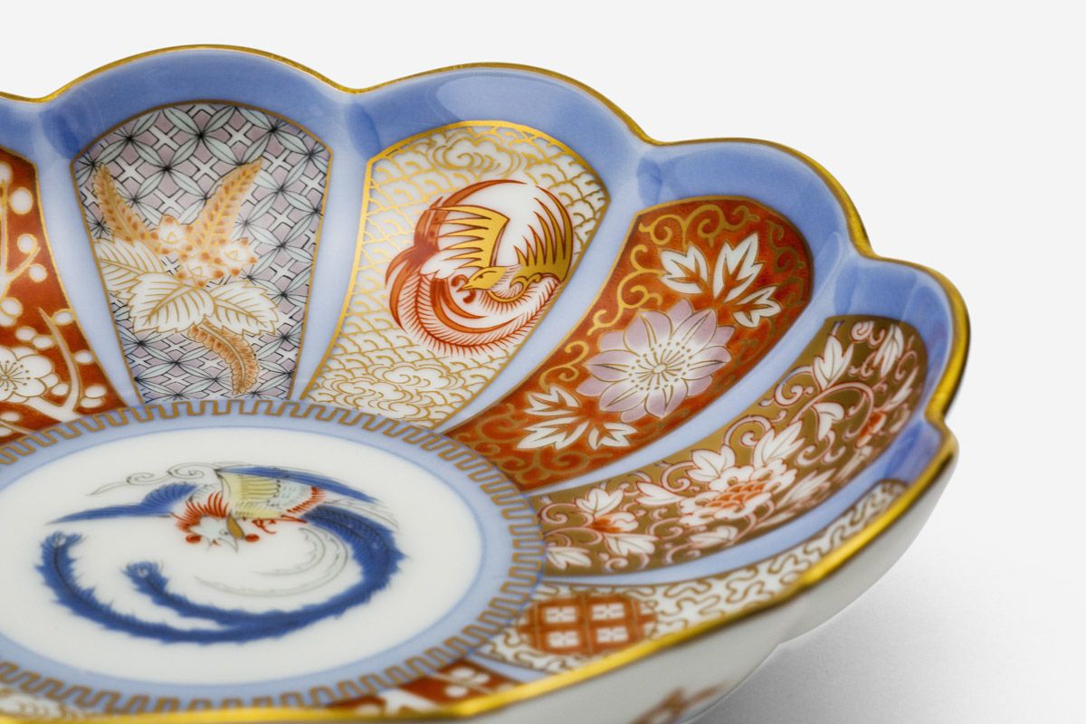 染錦金彩鳳凰 菊割取皿 | 有田焼 深川製磁｜公式オンラインストア
