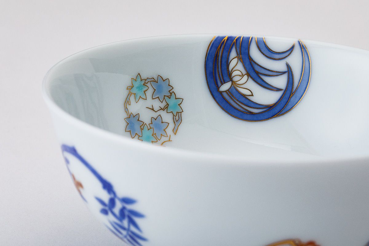 染錦花丸紋 飯碗 | 有田焼 深川製磁｜公式オンラインストア