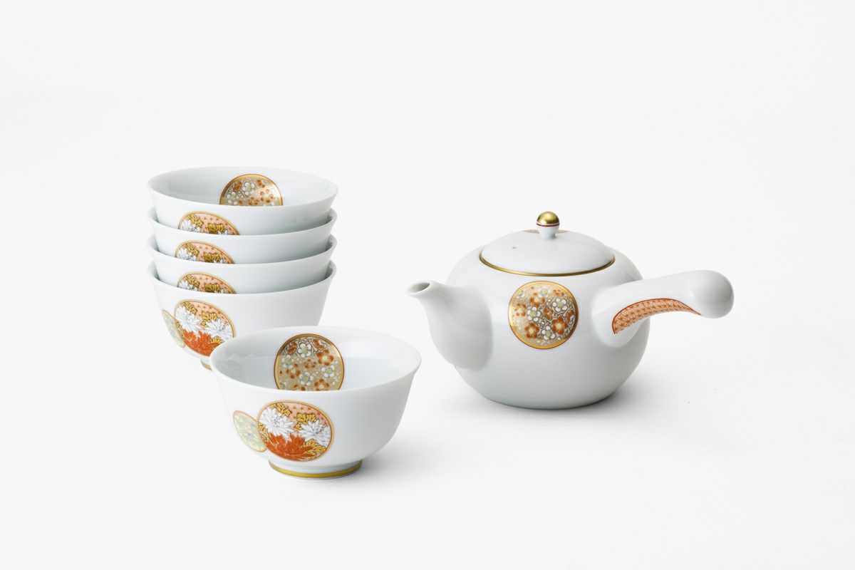 寿赤絵 福重ね茶器揃 | 有田焼 深川製磁｜公式オンラインストア