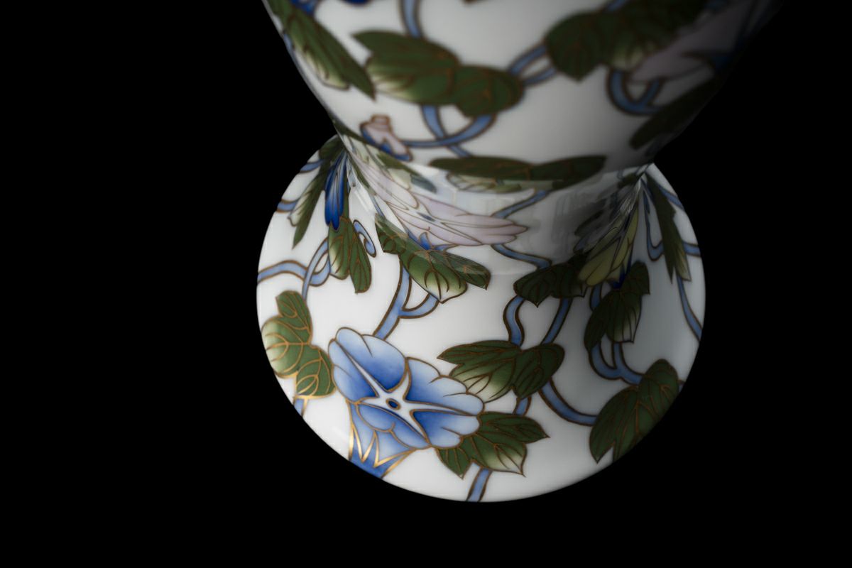 つる朝顔 ヌーボー花生 | 有田焼 深川製磁｜公式オンラインストア