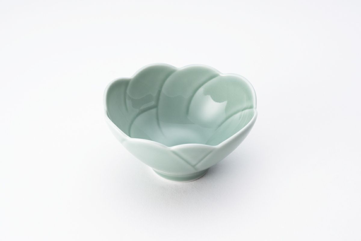 笹青磁 桔梗型中付 | 有田焼 深川製磁｜公式オンラインストア