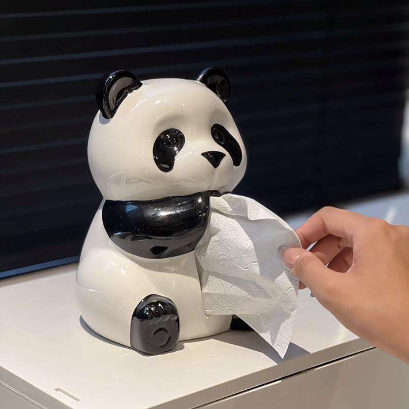 パンダのティッシュケース 陶器|ティッシュケース専門通販 Tiscase