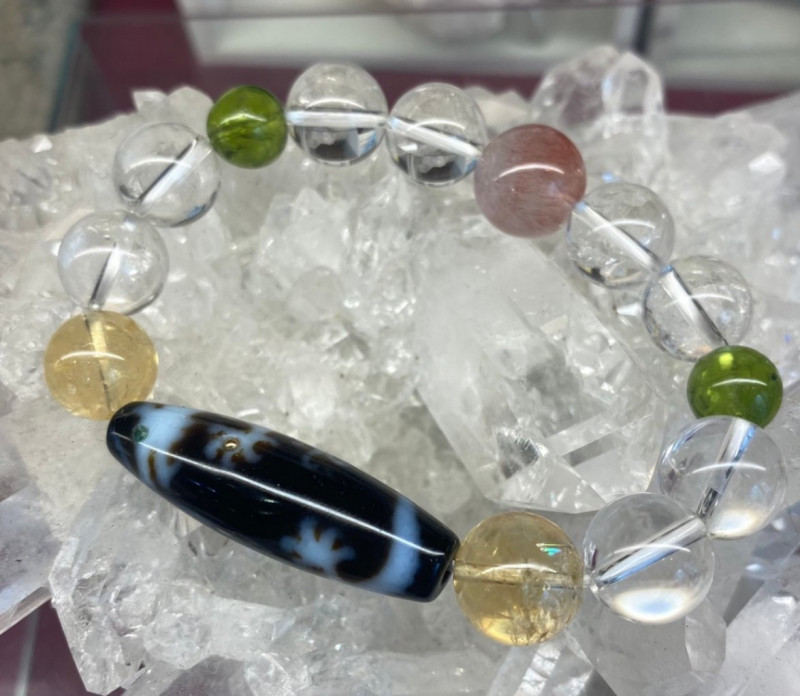 金運UP】☆金運宝龍天珠☆ 金運UP！明るく前向きブレスレット