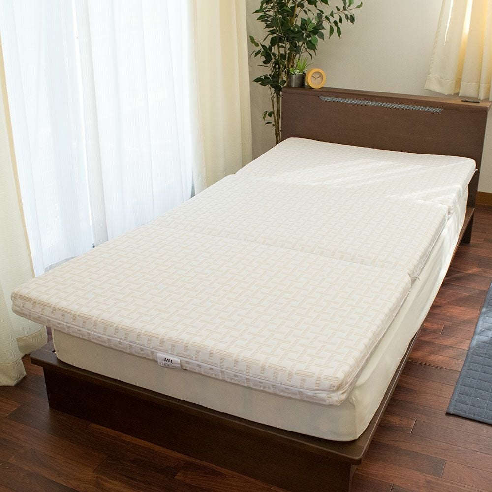 西川 Afit（アフィット） シングル 三つ折り マットレス 折りたたみ