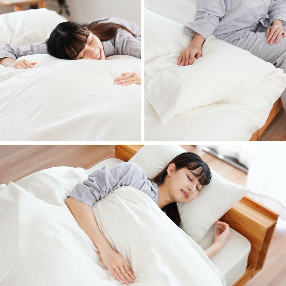 西川のフェイスタオルプレゼント】 シルク 掛け布団カバー 両面シルク