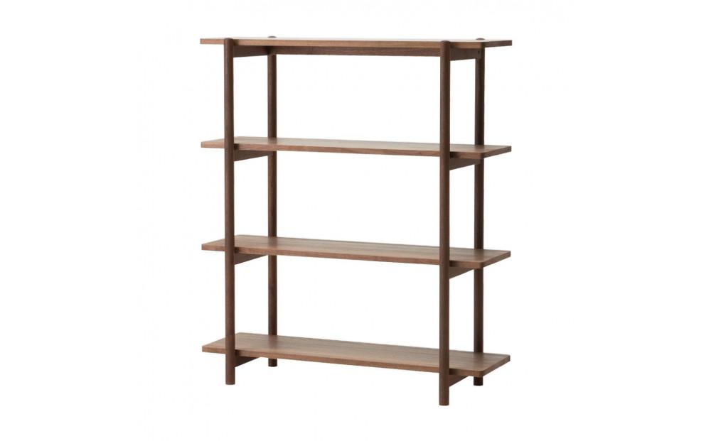 旭川家具 コサイン リビングシェルフ120 ウォルナット 【 旭川家具
