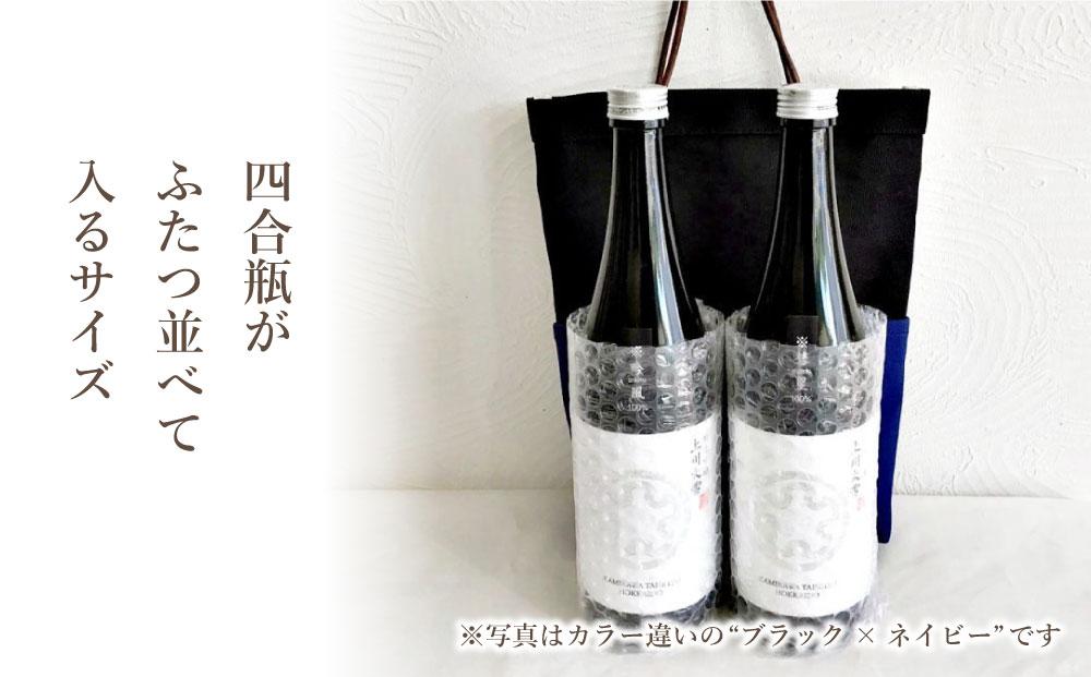 帆布酒袋バッグ カラー：ダークブラウン×アウトドアグリーン_01417