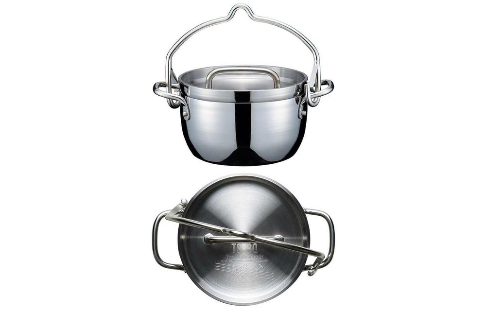 TSBBQ ライトステンレス ダッチオーブン 6インチ ミラー仕上げ（TSBBQ