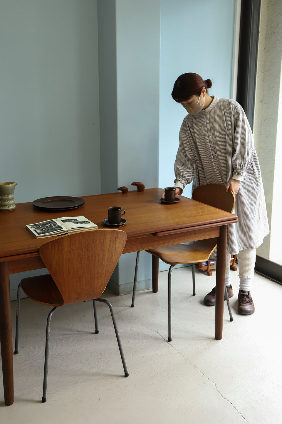 デンマークヴィンテージ ドローリーフ エクステンション ダイニング