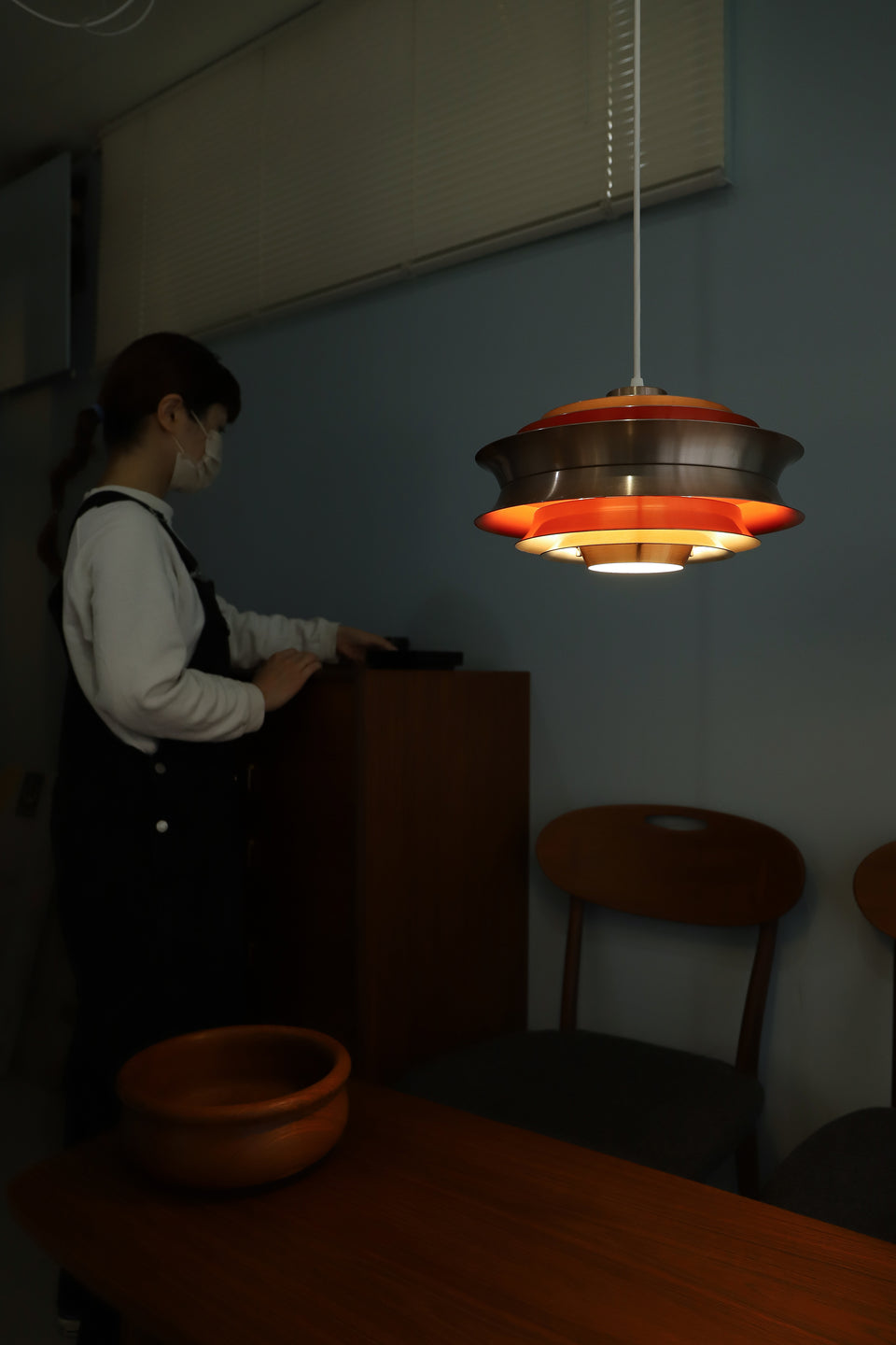 スウェーデンヴィンテージ カール・トレ トラバ ペンダントライト 北欧