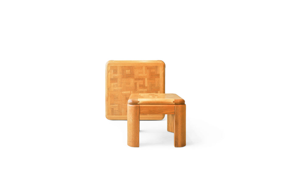 アメリカヴィンテージ レーン スクエアローテーブル オーク材/LANE