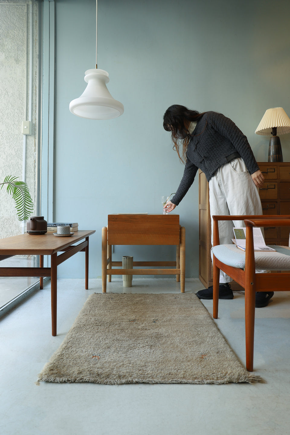 デンマークヴィンテージ ソーイングボックス テーブル 収納 北欧家具