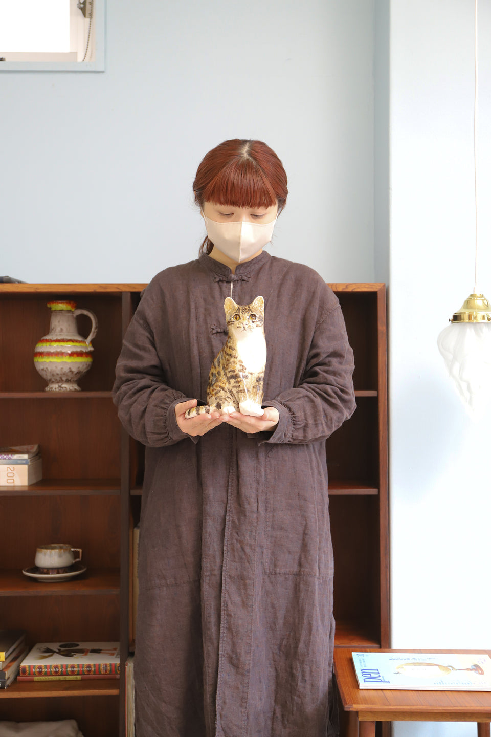 ウィンスタンレイキャット ケンジントンキャット キジ白猫 陶器