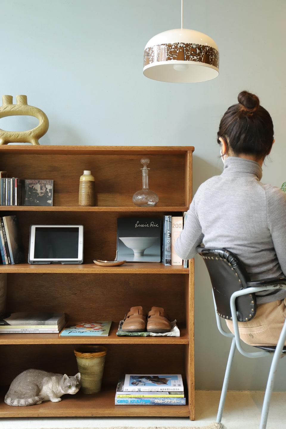 ジャパンヴィンテージ ブックシェルフ 本棚 レトロ 古道具/Retro