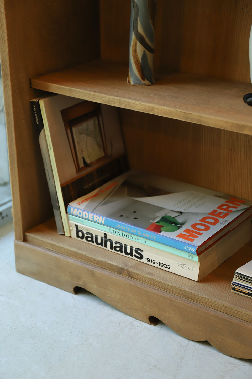 ジャパンヴィンテージ 楔本棚 昭和レトロ/Japanese Vintage Book Shelf