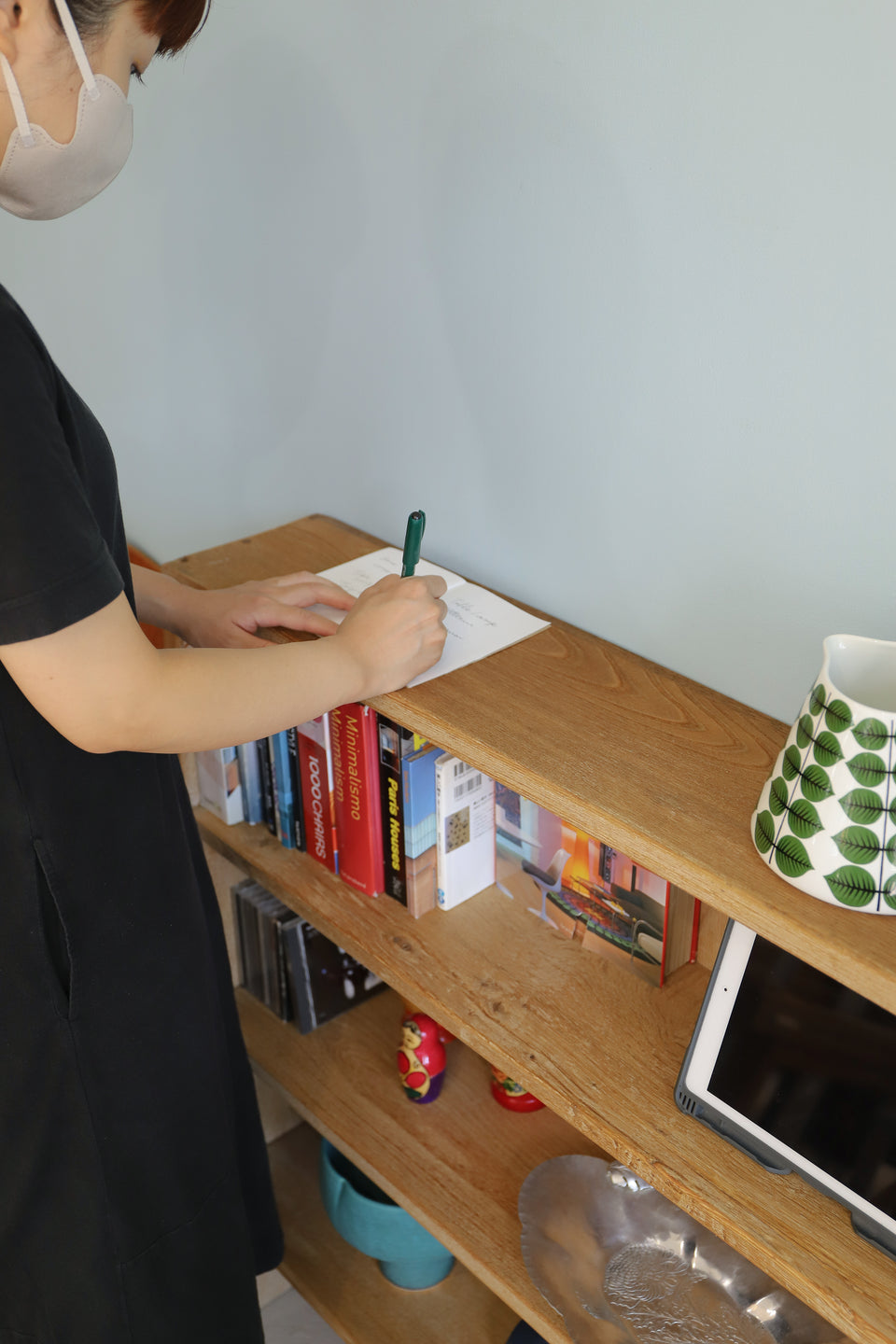 ジャパンヴィンテージ 木製 ブックシェルフ 本棚 レトロモダン