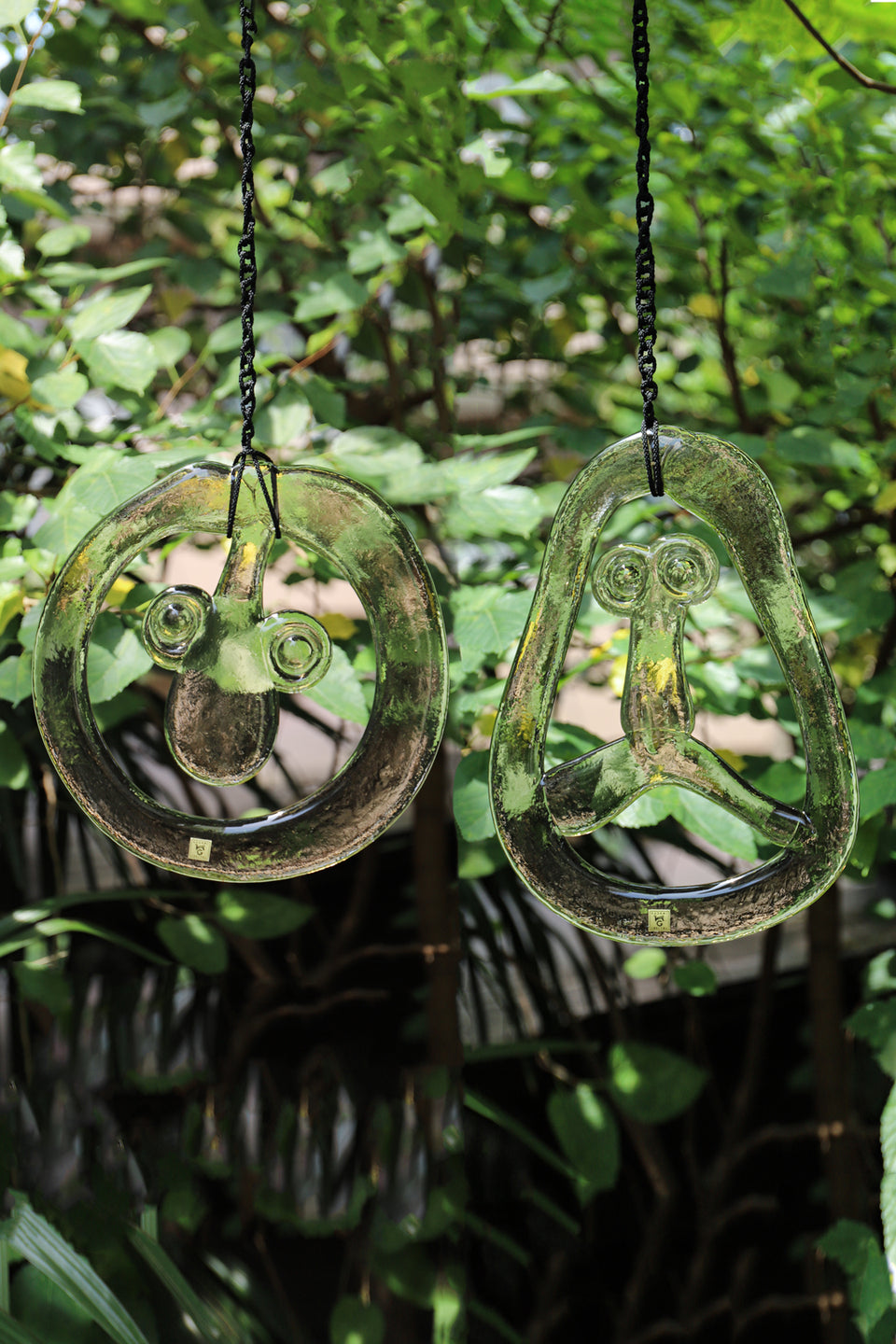 カガミクリスタル ガラス オーナメント 壁掛け インテリア レトロ