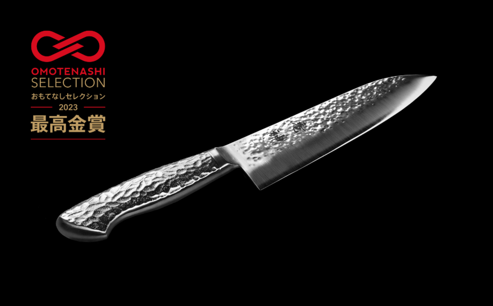 竜神】槌目(つちめ) オリジナル ステンレス製 三徳包丁 FC023017 TF