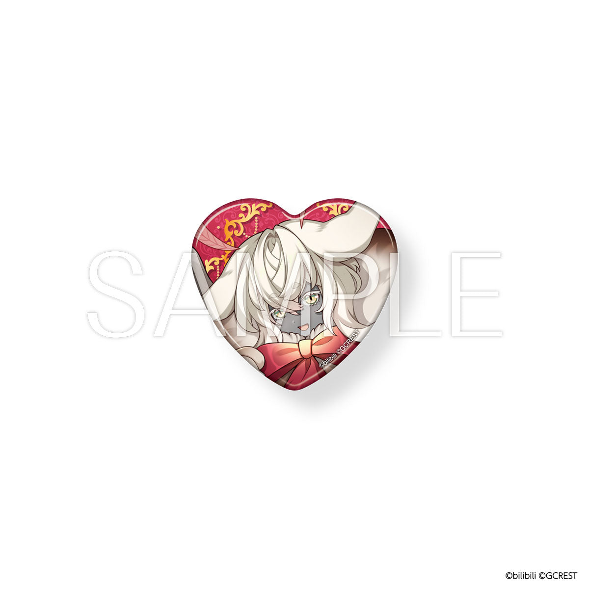 夢職人と忘れじの黒い妖精 Sweet Fes ハート型缶バッジ（ブラインド