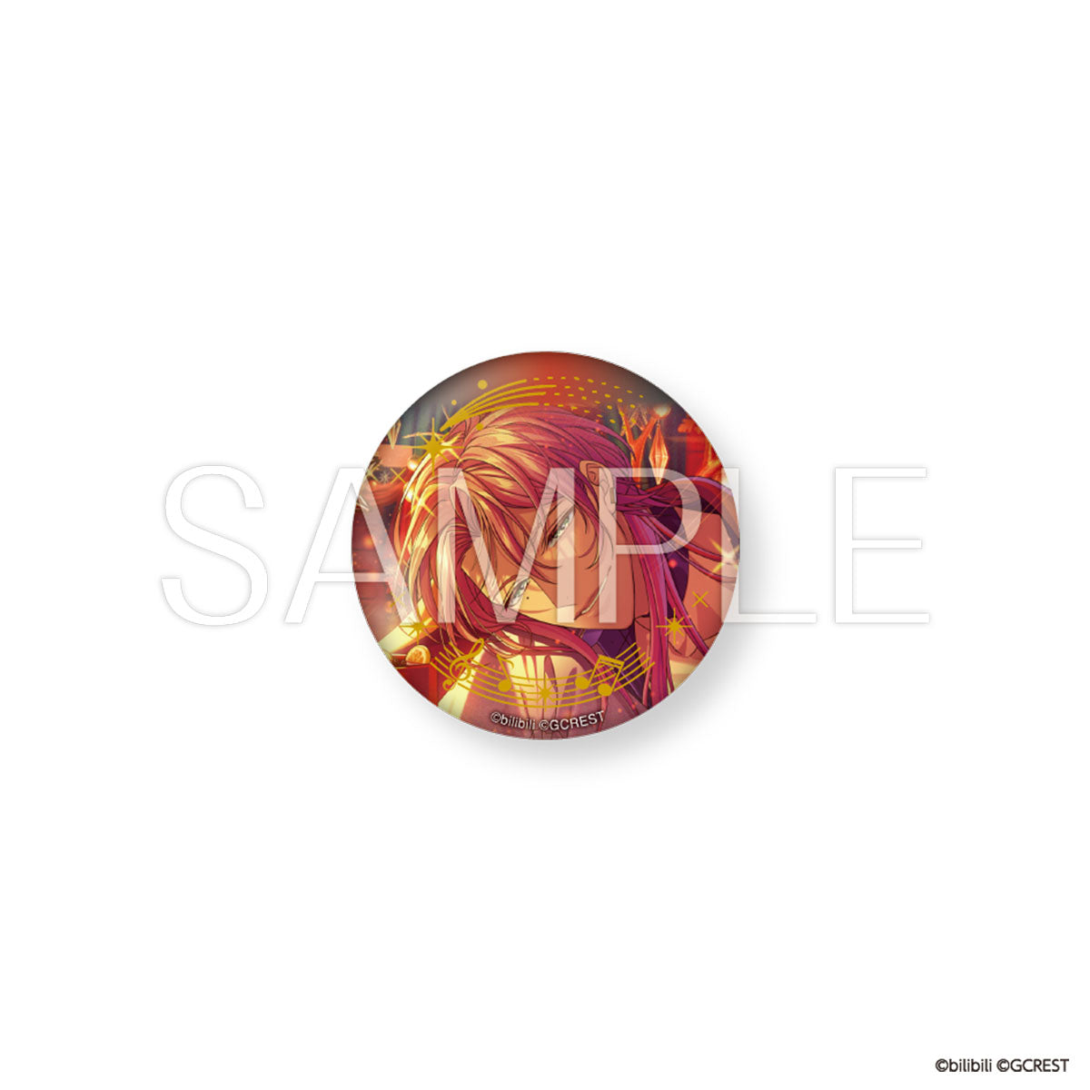 夢職人と忘れじの黒い妖精 星に願いを、あなたに愛を 箔押し缶バッジ