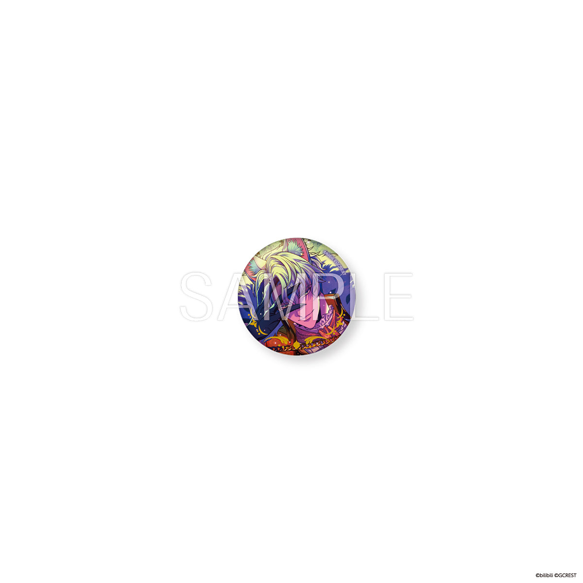 夢職人と忘れじの黒い妖精 獣誘う金宴の祭 箔押し缶バッジ（ブラインド