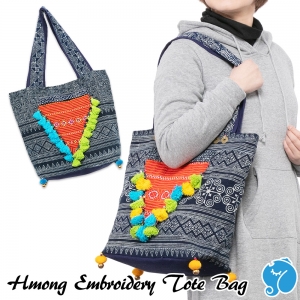 エスニック バッグ トートバッグ ショルダーバッグ モン族 刺繍 肩掛け