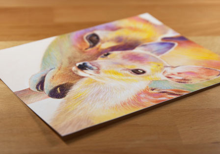 鹿の親子|a046|【ギャラリー笑夢】☆新築祝い,開店祝い,贈答品,記念品