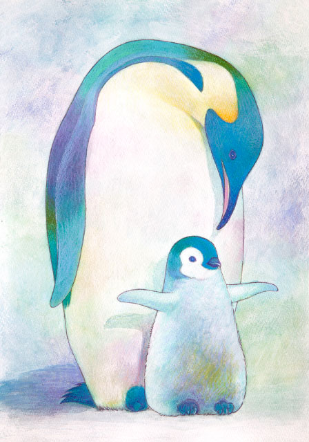 ペンギンの親子|a165|【ギャラリー笑夢】新築祝い,開店祝い,贈答品