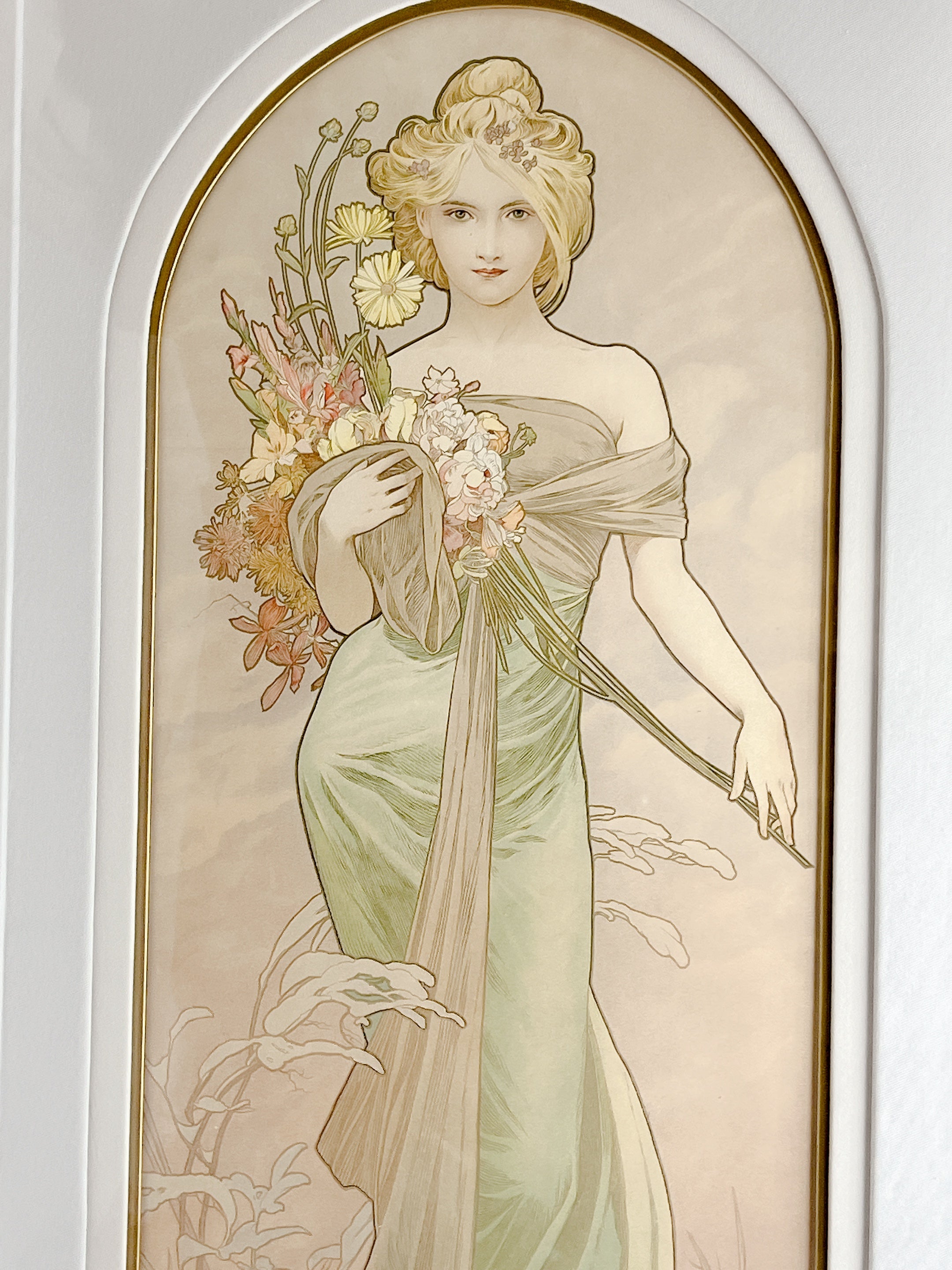 アルフォンス・ミュシャ「1900年 春」オリジナルリトグラフ | ギャラリーK