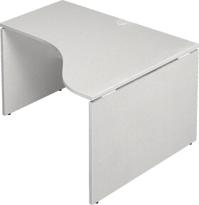 AFデスク ホワイト L型 幅120cm 奥行100cm (オフィスデスク パソコン