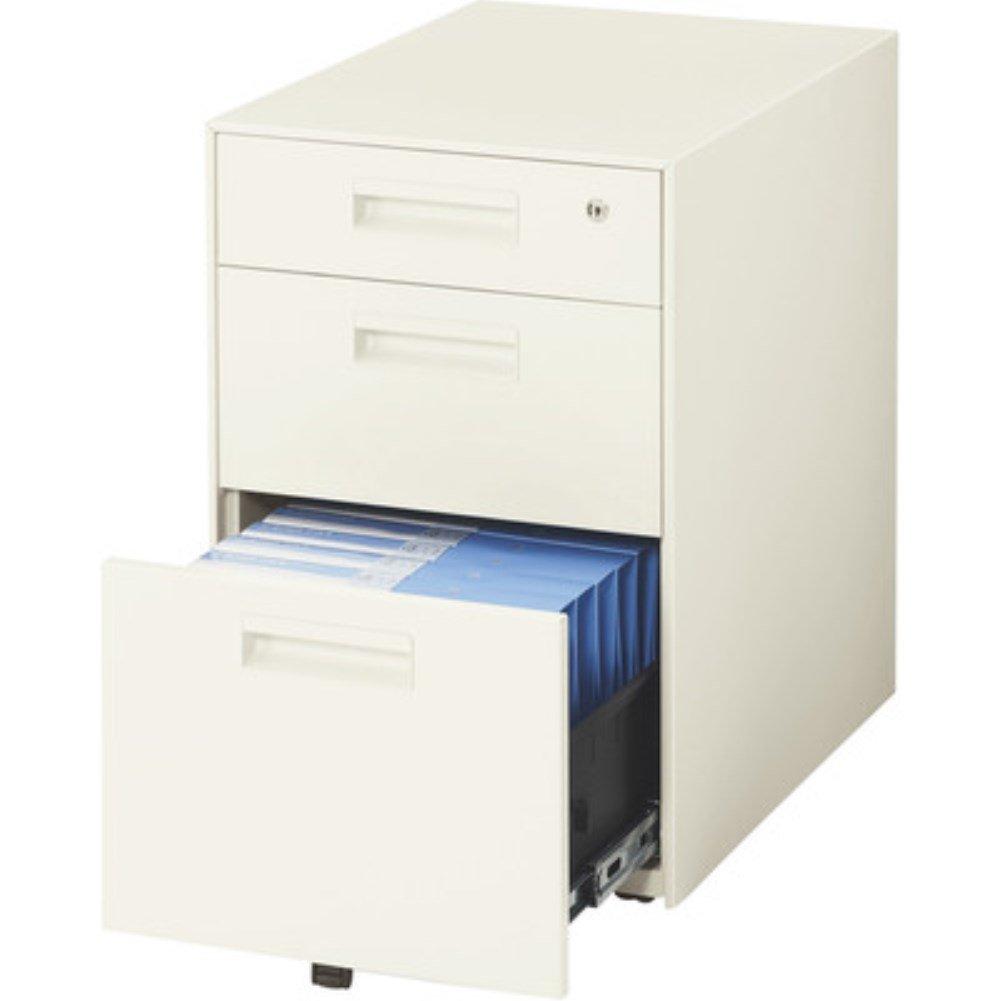 QUEST フラットOAキャビネット 3段 (ワゴン スチールワゴン 鍵付き