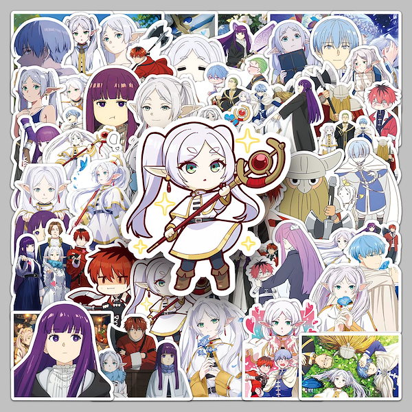 Qoo10] 50枚 葬送のフリーレン ステッカー ア