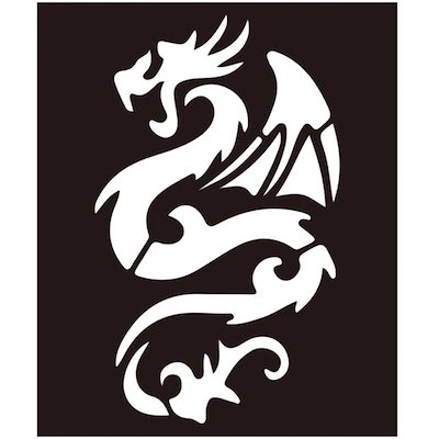 Qoo10] ファイヤードラゴン ステンシルシートステ