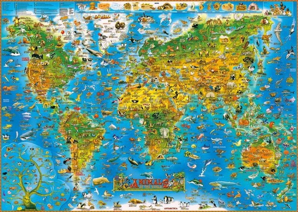 Qoo10] ジグソーパズル パズル 世界地図 100