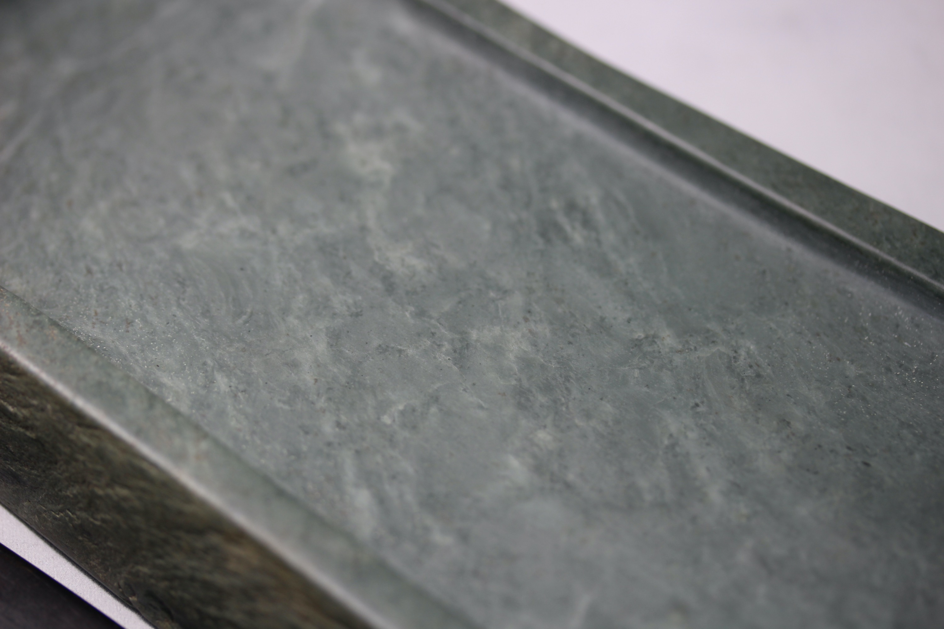 ゆう】 ◇橋頭石硯／同石蓋付／旧満州産時代硯／潤緑の青雲石 ゆう