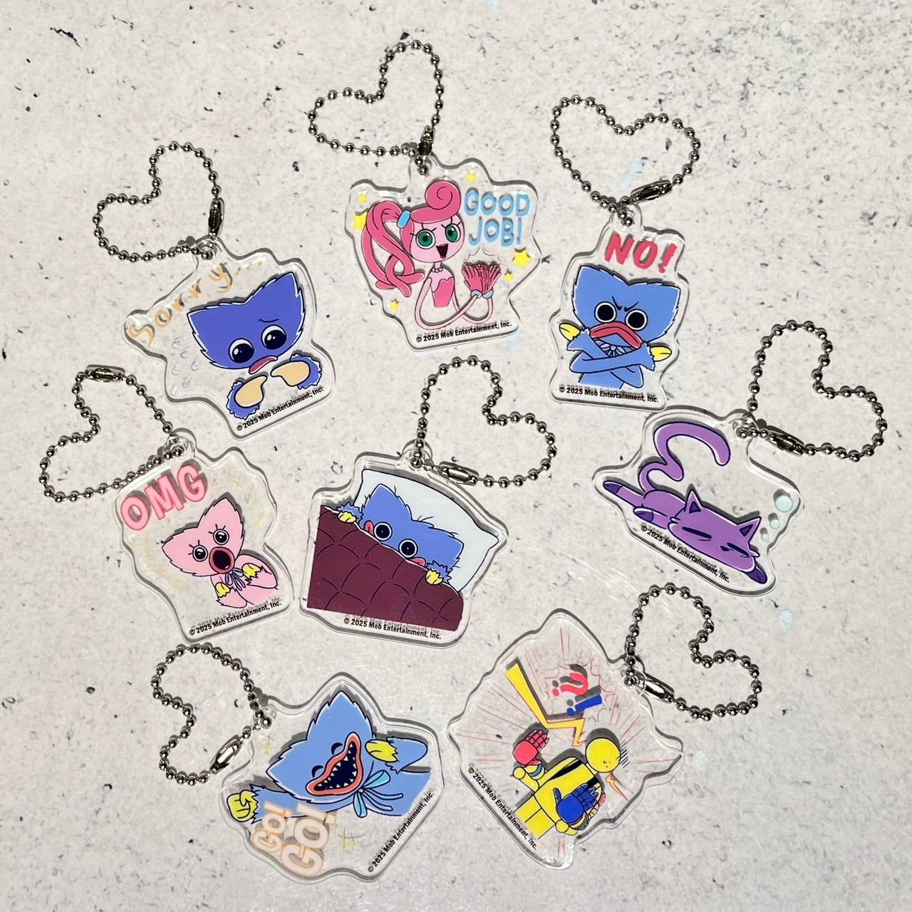 Poppy Playtime トレーディングアクリルキーホルダーvol.1（スタンプ柄