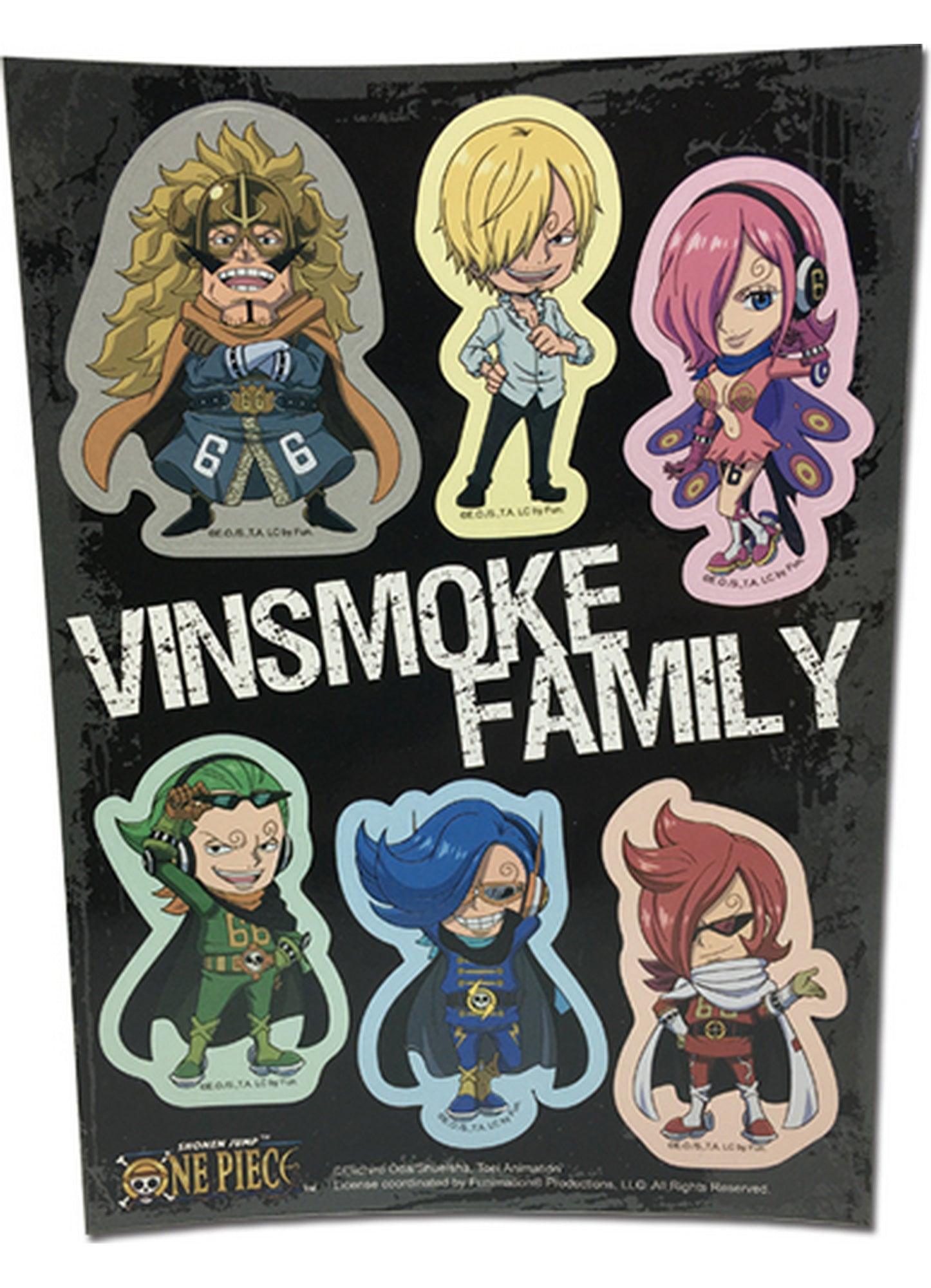 One Piece - Vinsmoke Family SD Group Sticker Set – Great Eastern