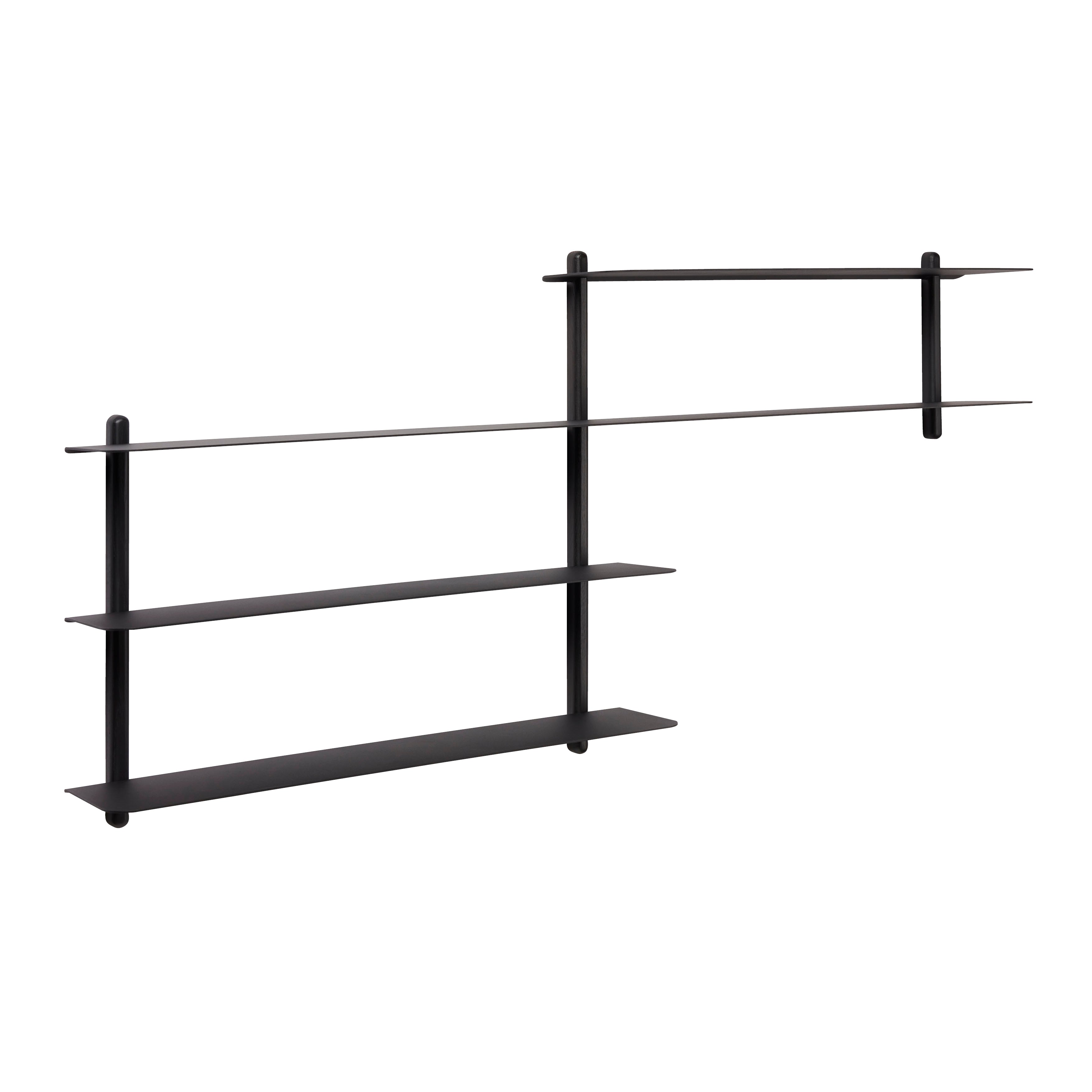 Nivo shelf A black ash/ black – Gejst Design