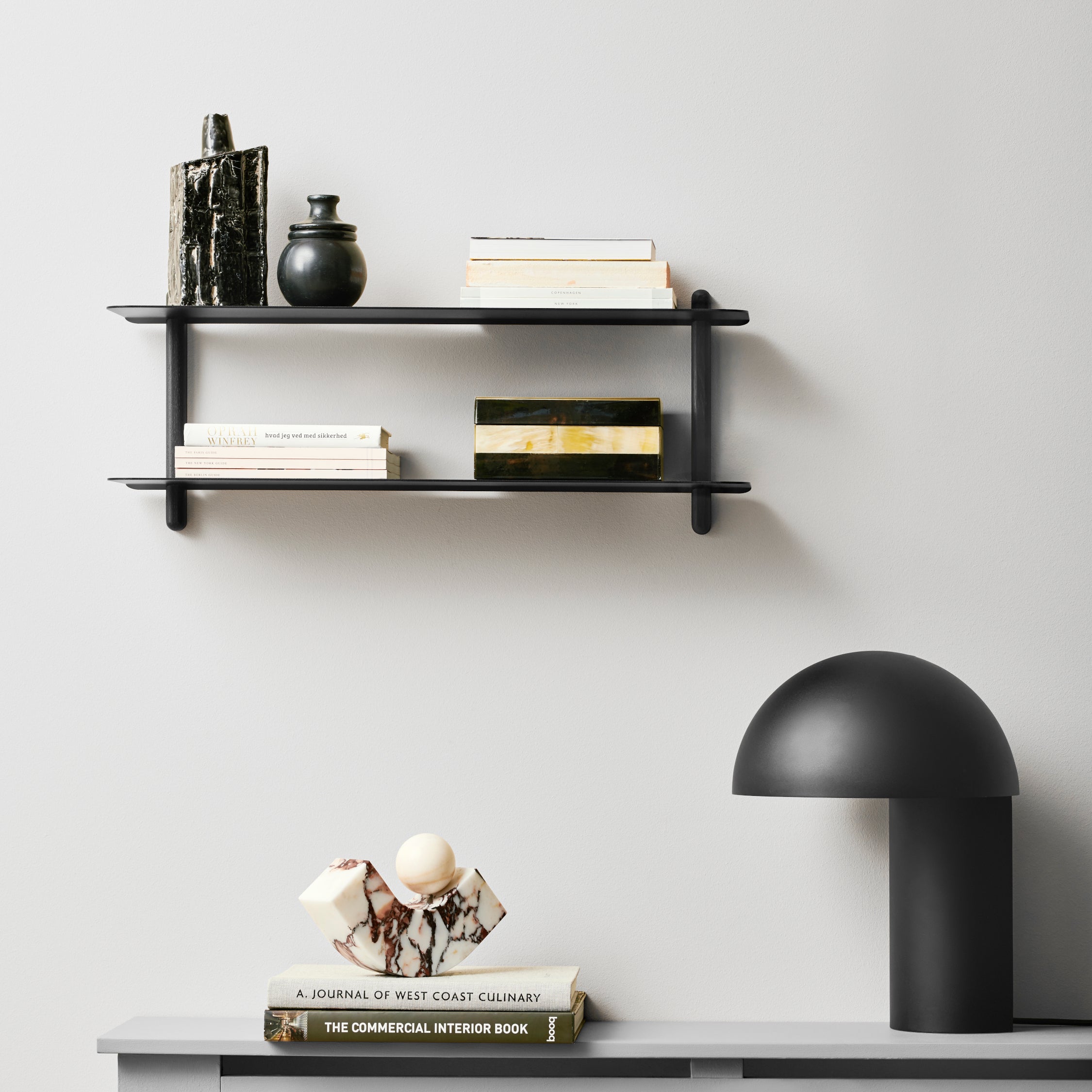 Nivo shelf F black ash/ black – Gejst Design