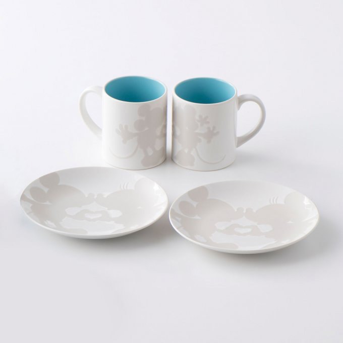 ディズニー ペアプレート＆マグセット(ホワイト)【eGift】|デジタル