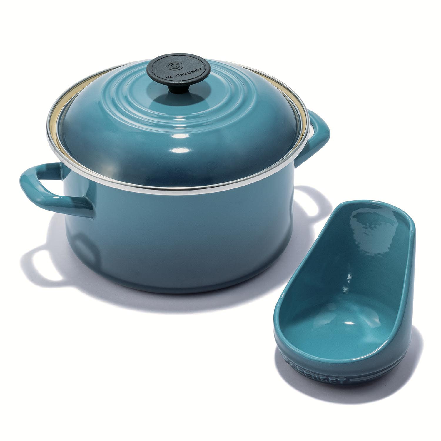 ル・クルーゼ EOS キャセロール＆レードル・スタンドセット(マリン