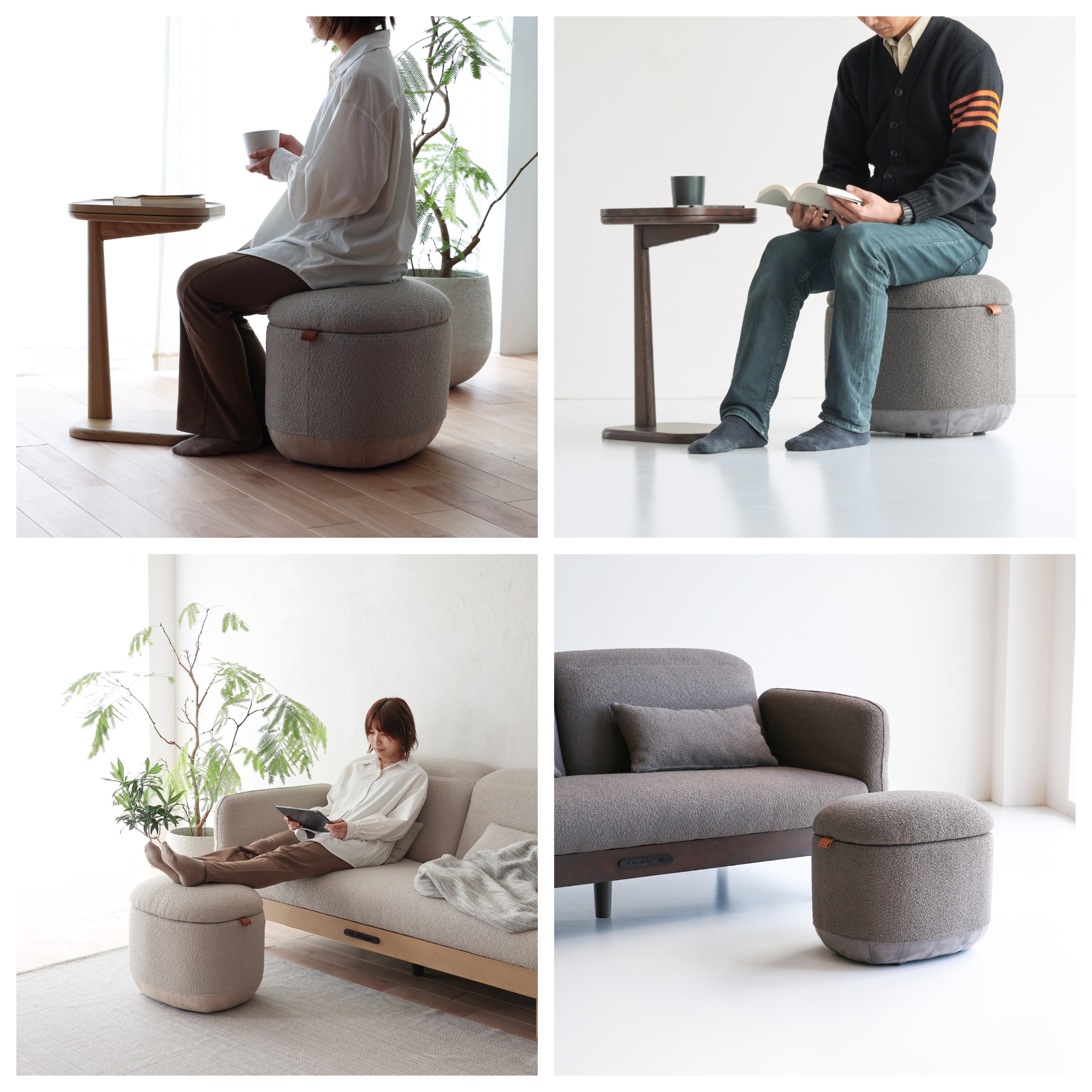 オットマンにもなるストレージスツール | Giftpad egift