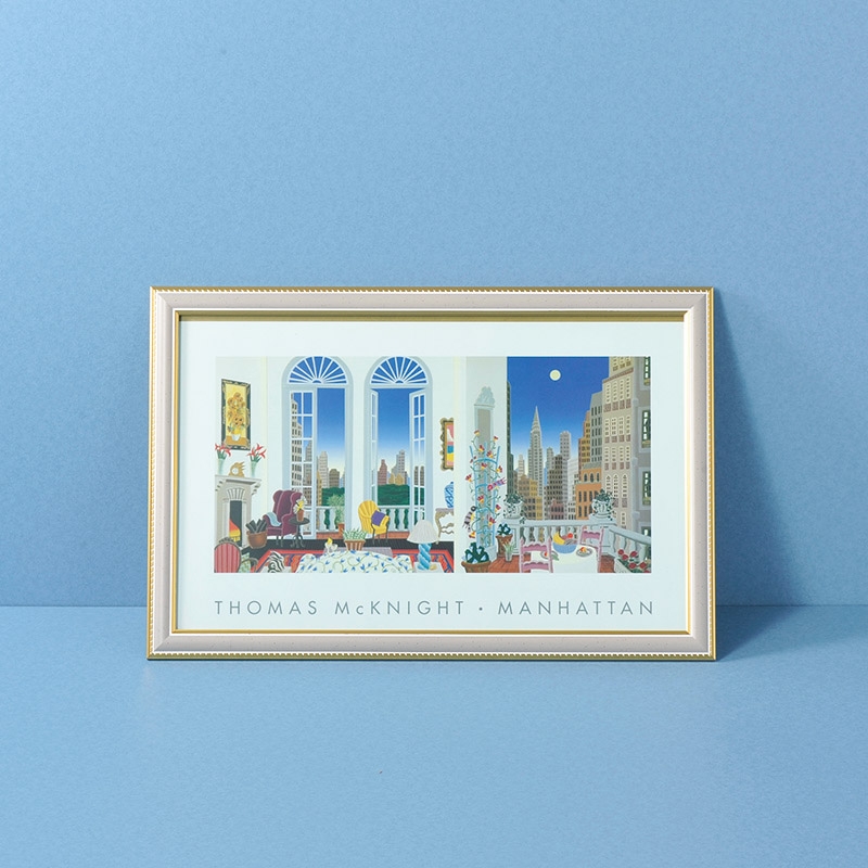 トーマス・マックナイト ワイドポスター額「MANHATTAN」 | Giftpad egift