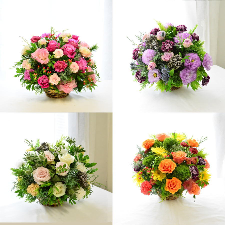 おまかせフラワーアレンジメント110b | ワンサイドスタイル | KAMOE