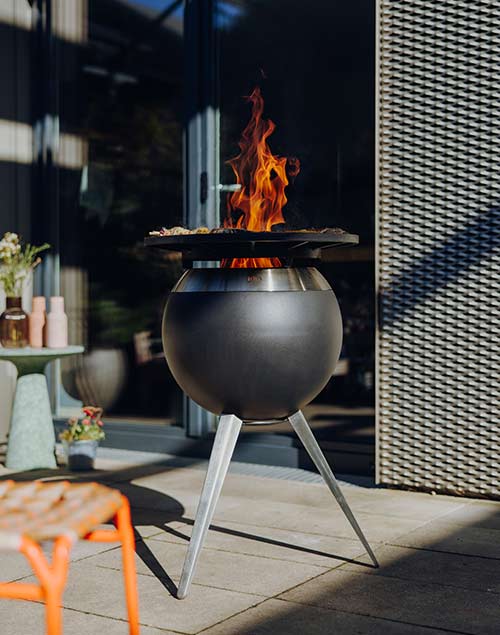 MOON｜ムーン45・ファイヤーバスケット【hoefats】 / 焚火台 BBQグリル