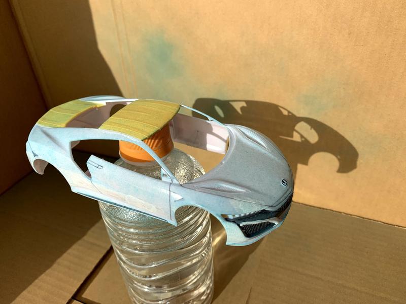 MINI-Z(ミニッツ)走行日誌 ボディを重くして安定させる(NSXのボディを