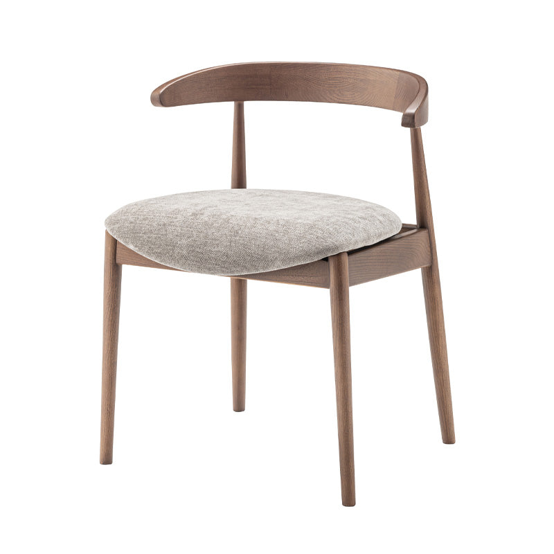 2脚セット】背面の曲線美が美しいダイニングチェア お掃除ロボット対応